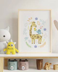 Quadro Para Quarto Infantil - Girafinha