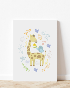 Placa Decorativa - Girafinha