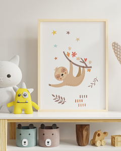 Quadro Para Quarto Infantil - Preguiça