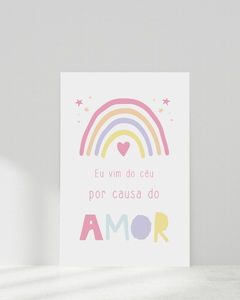 Quadro Para Quarto Infantil - Eu Vim Do Céu -  Sweet Little Home Decor - Quadro Infantil Personalizados 