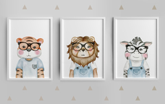Conjunto Quadros para quarto de bebê - Bichinhos Little Boys 2 - comprar online