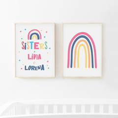 Conjunto Quadros Infantil - Sisters