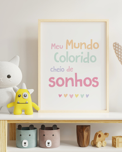 Quadro Para Quarto Infantil - Meu Mundo