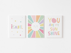 Conjunto Placas Decorativas - Sunshine