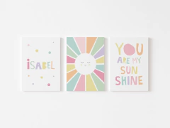 Conjunto Placas Decorativas - Sunshine