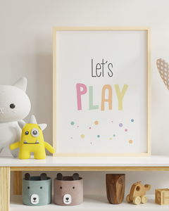 Quadro Para Quarto Infantil - Lets Play 2