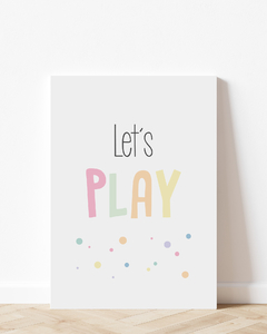 Quadro Para Quarto Infantil - Lets Play 2 na internet