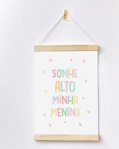 Flâmula Decorativa - Sonhe Alto Minha Menina