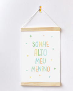 Flâmula Decorativa - Sonhe Alto Meu Menino