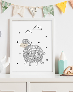 Quadro Para Quarto Infantil - Ovelha 2 - comprar online