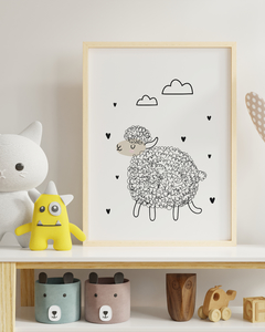 Quadro Para Quarto Infantil - Ovelha 2