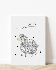 Quadro Para Quarto Infantil - Ovelha 2 na internet