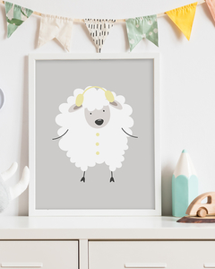 Quadro Para Quarto Infantil - Ovelha 3 - comprar online