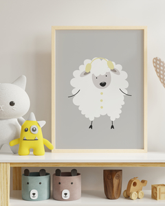 Quadro Para Quarto Infantil - Ovelha 3