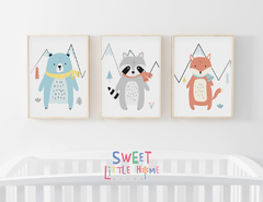 Conjunto 3 Quadros Quarto Bebê - Escandi