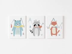 Conjunto Placas Decorativas - Escandi