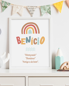 Quadro Significado Do Nome - Benicio - comprar online