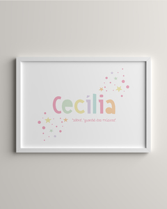 Quadro Significado Do Nome - Cecília - comprar online