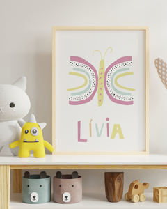 Quadro Significado Do Nome - Borboleta Livia