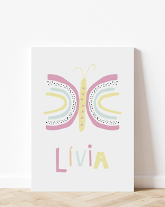 Quadro Significado Do Nome - Borboleta Livia na internet