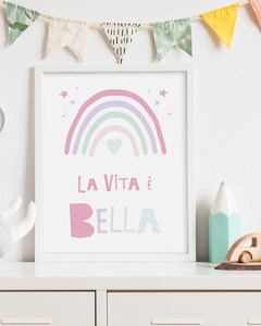Quadro Para Quarto Infantil - La Vita è Bella - comprar online