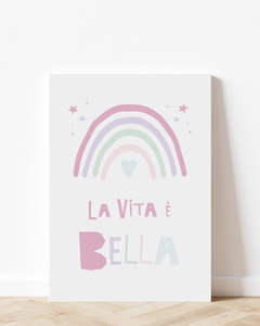 Quadro Para Quarto Infantil - La Vita è Bella na internet