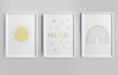 Conjunto 3 Quadros Infantil - Heloisa - comprar online