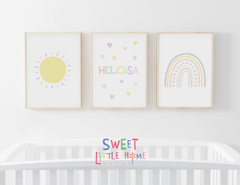 Conjunto 3 Quadros Infantil - Heloisa
