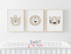 Quadro Infantil Quarto Bebê - Bichinhos