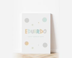 Quadro Infantil Significado Do Nome - Eduardo na internet