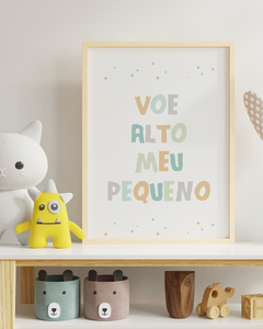 Quadro Infantil - Voe Alto Meu Pequeno