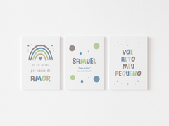 Conjunto Placas Decorativas - Significado Do Nome Samuel