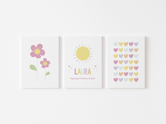Conjunto Placas Decorativas - Significado Do Nome Laura