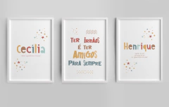 Quadros Quarto Irmãos Cecilia e Henrique na internet