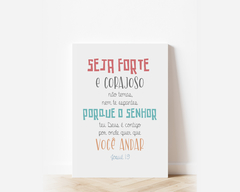 Quadro Personalizado Infantil - Josué 1:9 na internet