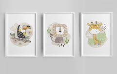Quadro Infantil Quarto Bebê - Safari - comprar online