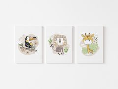 Conjunto Placas Decorativas - Safari