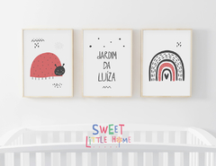Quadro Infantil Quarto Bebê - Joaninha Luiza