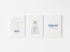 Conjunto Placas Decorativas - Nossa Senhora Aparecida Gabriel