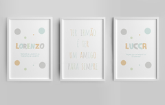 Quadros Quarto Irmãos Lorenzo e Lucca - comprar online