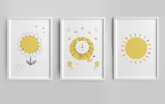 Conjunto 3 Quadros Quarto Infantil - Leãozinho - comprar online