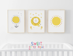 Conjunto 3 Quadros Quarto Infantil - Leãozinho