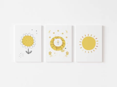 Conjunto Placas Decorativas - Leãozinho