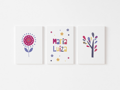 Conjunto Placas Decorativas - Maria Luiza