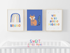Conjunto Quadro Infantil - Voe Alto Meu Pequeno Bruno