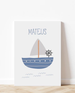 Quadro Infantil - Barquinho Mateus na internet