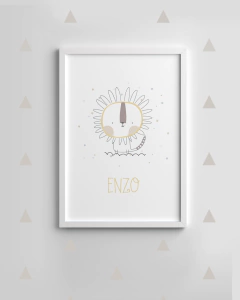 Quadro Infantil - Leãozinho Enzo - comprar online
