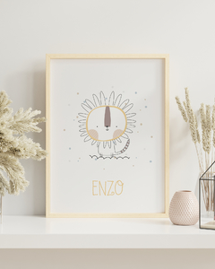 Quadro Infantil - Leãozinho Enzo
