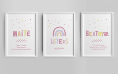 Quadros Para Quarto De Irmãs Beatriz e Maite - comprar online