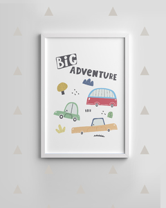 Quadro Infantil - Carrinhos Big Adventure - comprar online